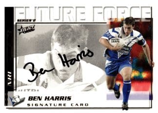 2002 NRL Challenge Future Force Signature - FF29 Ben Harris Canterbury Bulldogs