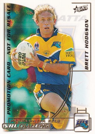 2002 NRL Challenge Promotional Card - Base 021 Brett Hodgson Parramatta Eels
