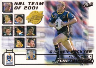 2002 NRL Challenge Team Of The Year - TY1 Darren Lockyer Brisbane Broncos