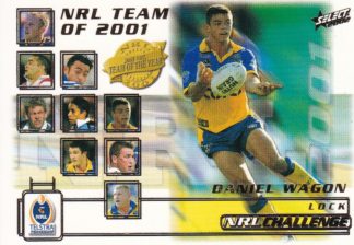2002 NRL Challenge Team Of The Year - TY6 Daniel Wagon Parramatta Eels