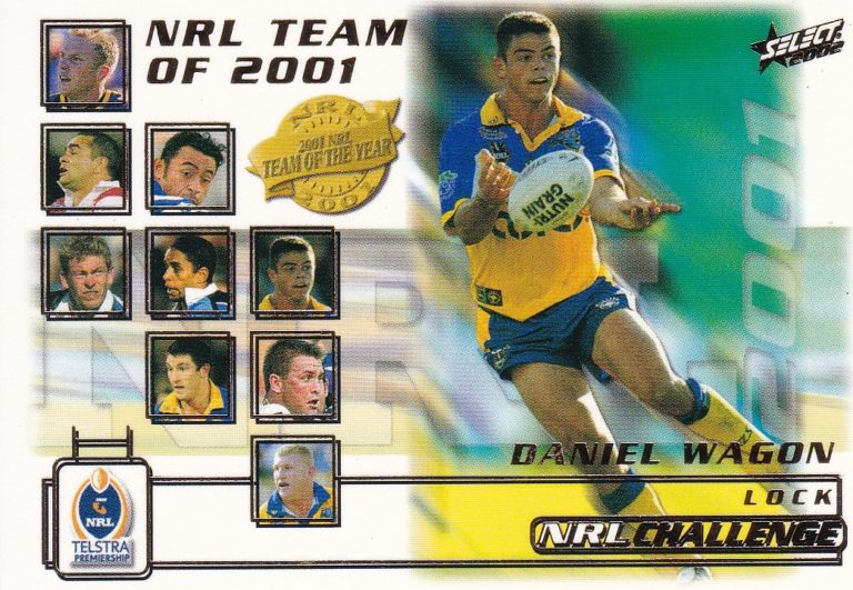 2002 NRL Challenge Team Of The Year - TY6 Daniel Wagon Parramatta Eels