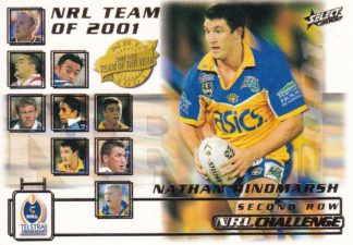 2002 NRL Challenge Team Of The Year - TY7 Nathan Hindmarsh Parramatta Eels