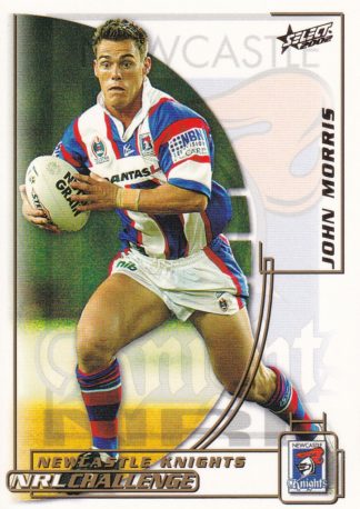 2002 NRL Challenge Common Card - Base 009 John Morris Newcastle Knights