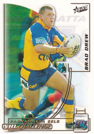 2002 NRL Challenge Common Card - Base 018 Brad Drew Parramatta Eels