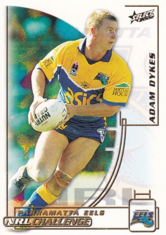 2002 NRL Challenge Common Card - Base 019 Adam Dykes Parramatta Eels