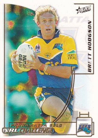 2002 NRL Challenge Common Card - Base 021 Brett Hodgson Parramatta Eels