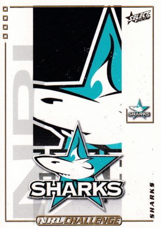 2002 NRL Challenge Common Card - Base 027 Cronulla Sharks Logo