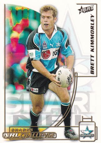 2002 NRL Challenge Common Card - Base 033 Brett Kimmorley Cronulla Sharks