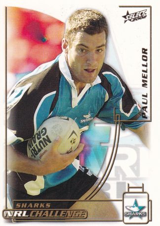 2002 NRL Challenge Common Card - Base 036 Paul Mellor Cronulla Sharks