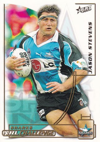 2002 NRL Challenge Common Card - Base 037 Jason Stevens Cronulla Sharks