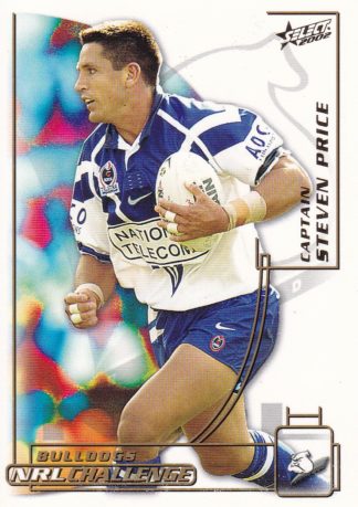 2002 NRL Challenge Common Card - Base 052 Steven Price Canterbury Bulldogs