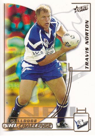 2002 NRL Challenge Common Card - Base 057 Travis Norton Canterbury Bulldogs