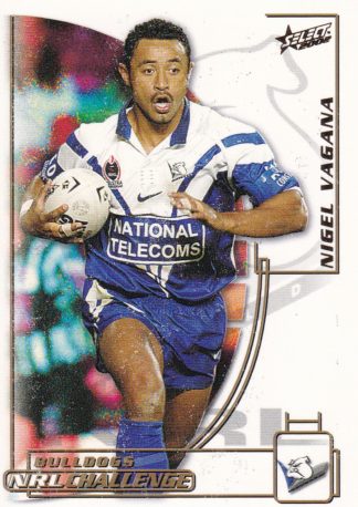 2002 NRL Challenge Common Card - Base 059 Nigel Vagana Canterbury Bulldogs
