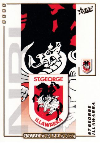 2002 NRL Challenge Common Card - Base 063 St George Dragons Logo