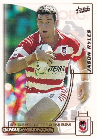 2002 NRL Challenge Common Card - Base 071 Jason Ryles St George Dragons