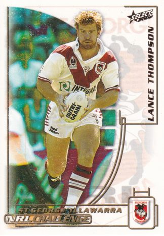 2002 NRL Challenge Common Card - Base 072 Lance Thompson St George Dragons