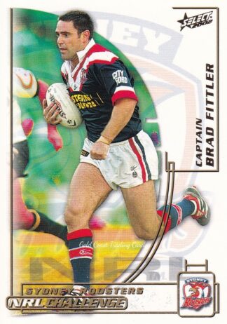 2002 NRL Challenge Common Card - Base 076 Brad Fittler Sydney Roosters