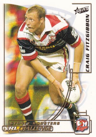 2002 NRL Challenge Common Card - Base 078 Craig Fitzgibbon Sydney Roosters