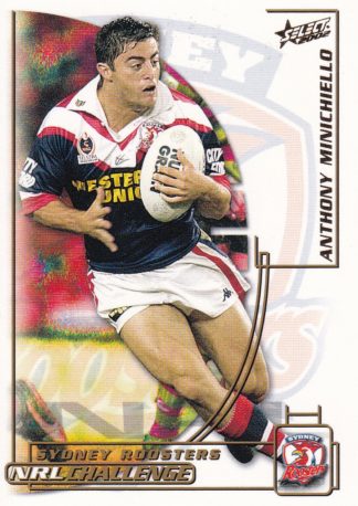 2002 NRL Challenge Common Card - Base 081 Anthony Minichiello Sydney Roosters
