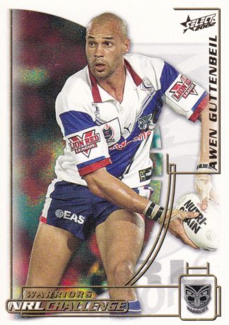 2002 NRL Challenge Common Card - Base 091 Awen Guttenbeil Warriors