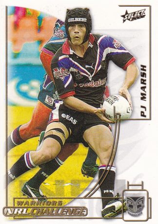 2002 NRL Challenge Common Card - Base 094 PJ Marsh Warriors