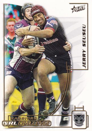 2002 NRL Challenge Common Card - Base 095 Jerry Seuseu Warriors