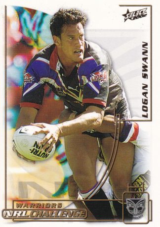 2002 NRL Challenge Common Card - Base 096 Logan Swann Warriors