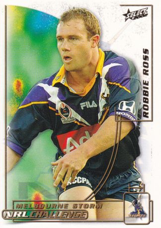2002 NRL Challenge Common Card - Base 108 Robbie Ross Melbourne Storm