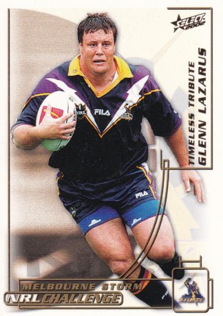 2002 NRL Challenge Common Card - Base 110 Glenn Lazarus Melbourne Storm