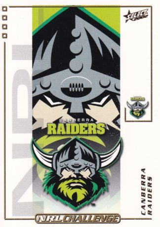2002 NRL Challenge Common Card - Base 123 Canberra Raiders Logo