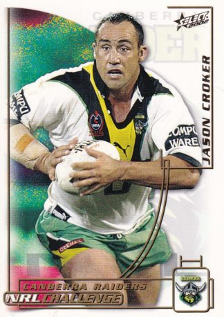 2002 NRL Challenge Common Card - Base 125 Jason Croker Canberra Raiders