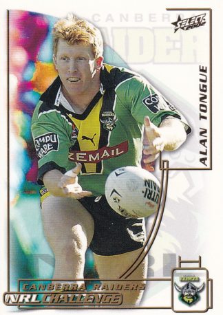 2002 NRL Challenge Common Card - Base 130 Alan Tongue Canberra Raiders