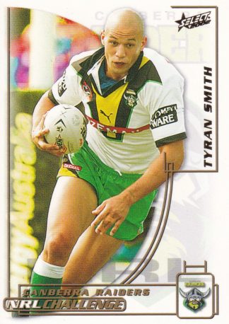 2002 NRL Challenge Common Card - Base 132 Tyran Smith Canberra Raiders