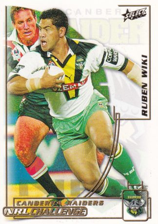 2002 NRL Challenge Common Card - Base 133 Ruben Wiki Canberra Raiders