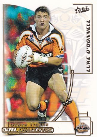 2002 NRL Challenge Common Card - Base 142 Luke O'Donnell Wests Tigers