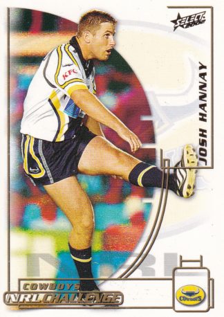 2002 NRL Challenge Common Card - Base 154 Josh Hannay North Qld Cowboys