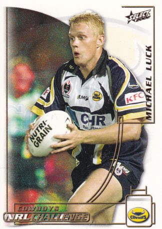 2002 NRL Challenge Common Card - Base 155 Michael Luck North Qld Cowboys