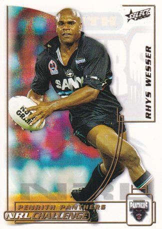 2002 NRL Challenge Common Card - Base 169 Rhys Wesser Penrith Panthers