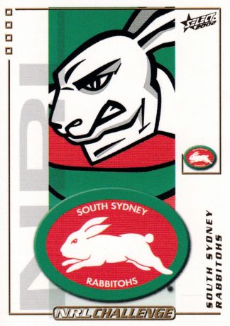 2002 NRL Challenge Common Card - Base 171 South Sydney Rabbitohs Logo