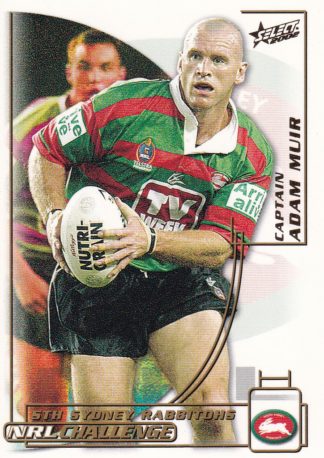 2002 NRL Challenge Common Card - Base 172 Adam Muir South Sydney Rabbitohs
