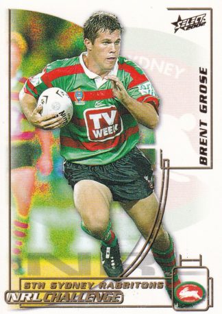 2002 NRL Challenge Common Card - Base 175 Brent Grose South Sydney Rabbitohs