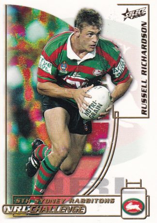 2002 NRL Challenge Common Card - Base 178 Russell Richardson South Sydney Rabbitohs