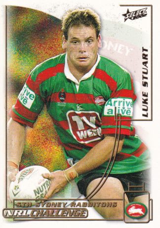 2002 NRL Challenge Common Card - Base 181 Luke Stuart South Sydney Rabbitohs