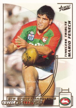 2002 NRL Challenge Common Card - Base 182 Mario Fenech South Sydney Rabbitohs