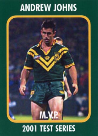 2003 RL Cardz 2001 Test Series - 25 Andrew Johns