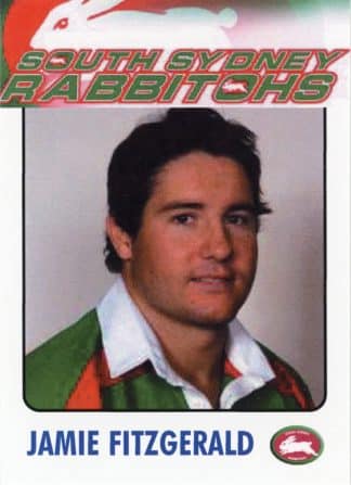 2003 RL Cardz South Sydney Rabbitohs - 13 Jamie Fitzgerald