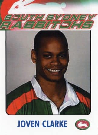 2003 RL Cardz South Sydney Rabbitohs - 15 Joven Clarke