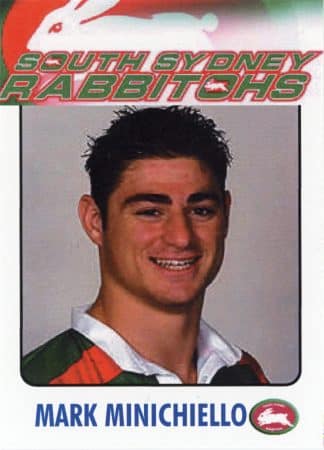 2003 RL Cardz South Sydney Rabbitohs - 21 Mark Minichiello