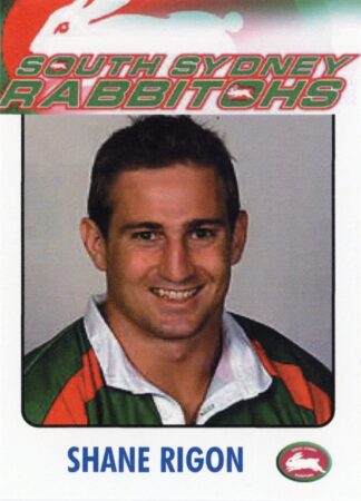 2003 RL Cardz South Sydney Rabbitohs - 28 Shane Rigon