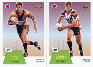 2003 NRL Scanlens Retro Team Set - Wests Tigers Terry Hill & Darren Senter